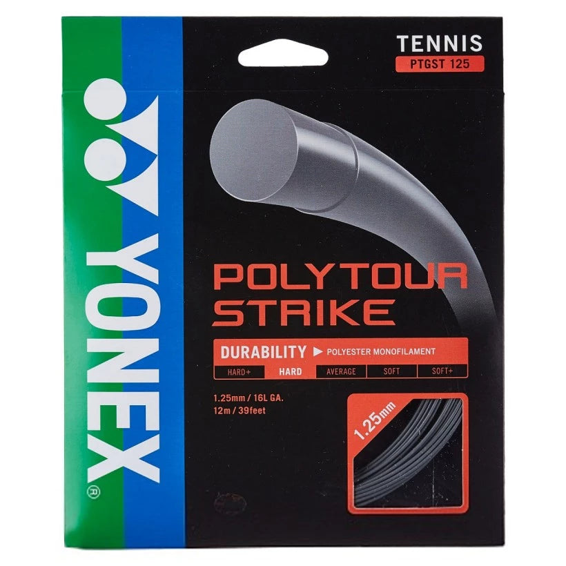 Cordage Yonex Poly Tour Strike Noir 12 m