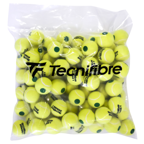Balle verte Tecnifibre Stage 1 (sac de 144 balles)