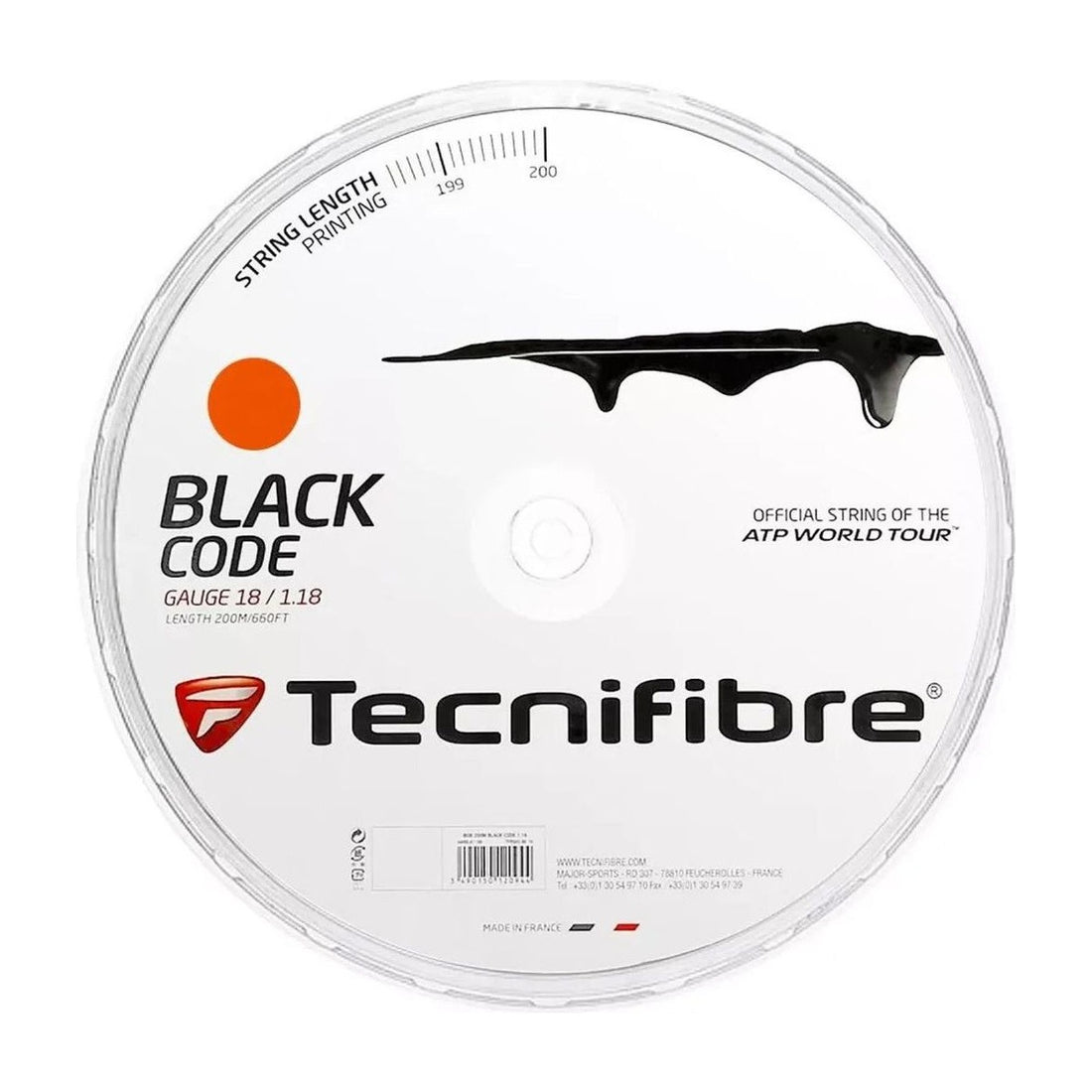 Tecnifibre Black Code Fire 200m Reel