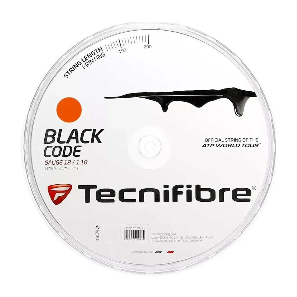 Tecnifibre Black Code Fire 200m Reel