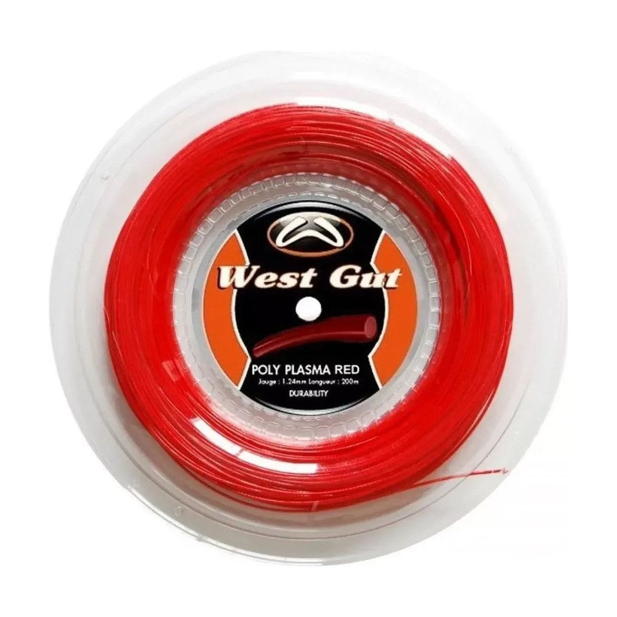 Bobina West Gut Poly Plasma Red 200m
