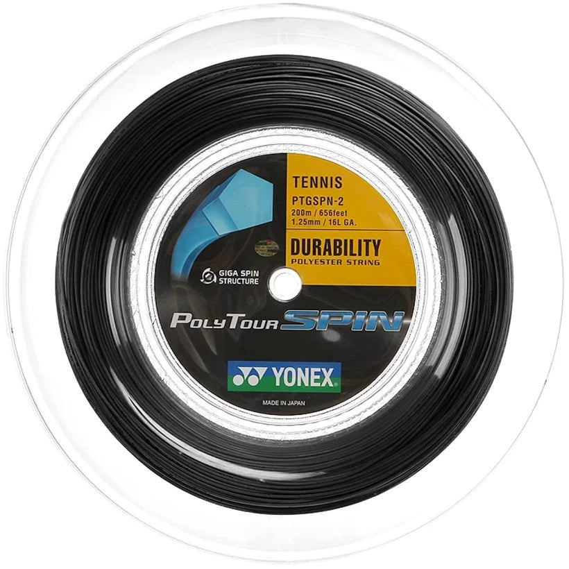 Moulinet Yonex Poly Tour Spin Noir 200 m