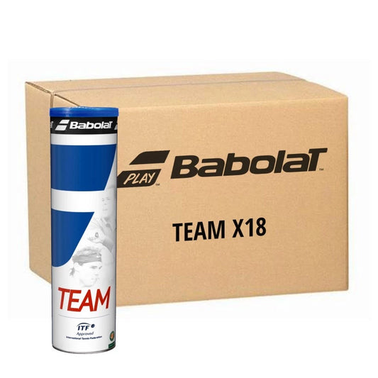 Babolat Teambälle (Schachtel mit 72 Bällen – 18 x 4)