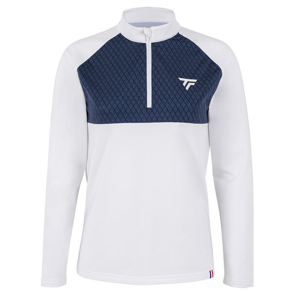 TECNIFIBRE THERMO ZIPPER LANGARMSHIRT WEISS DAMEN