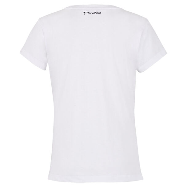 TECNIFIBRE TRAININGS-T-SHIRT WEISS DAMEN