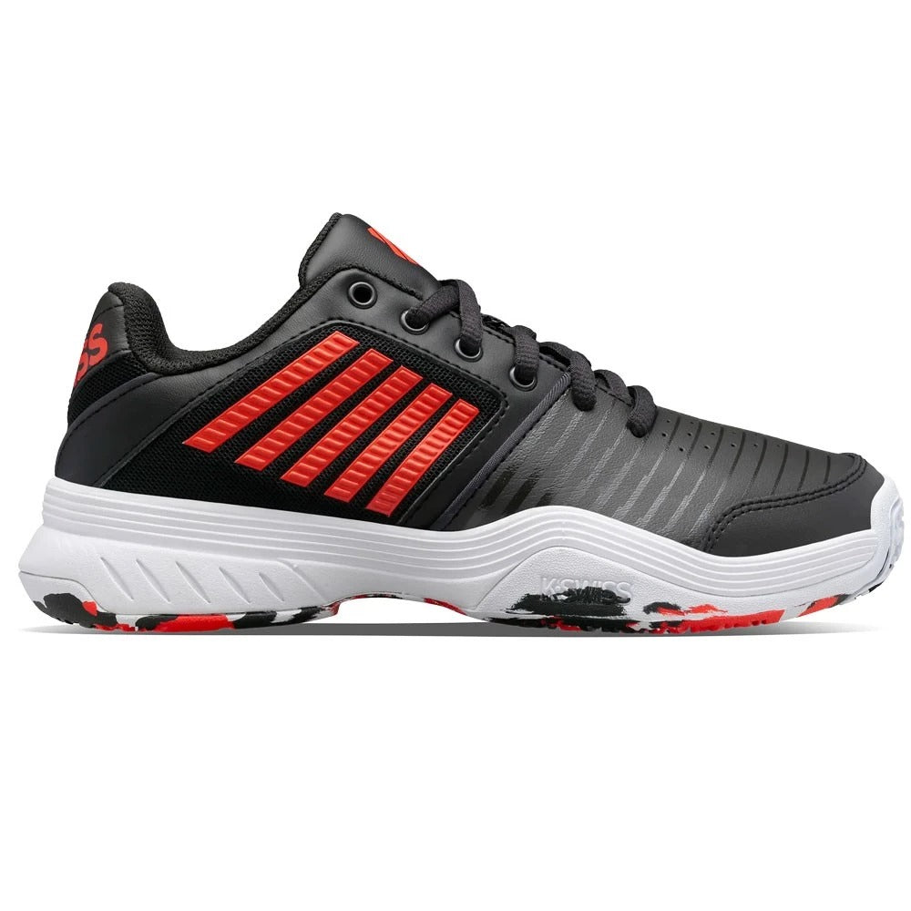 K-Swiss Court Express Black / Orange Junior Shoes