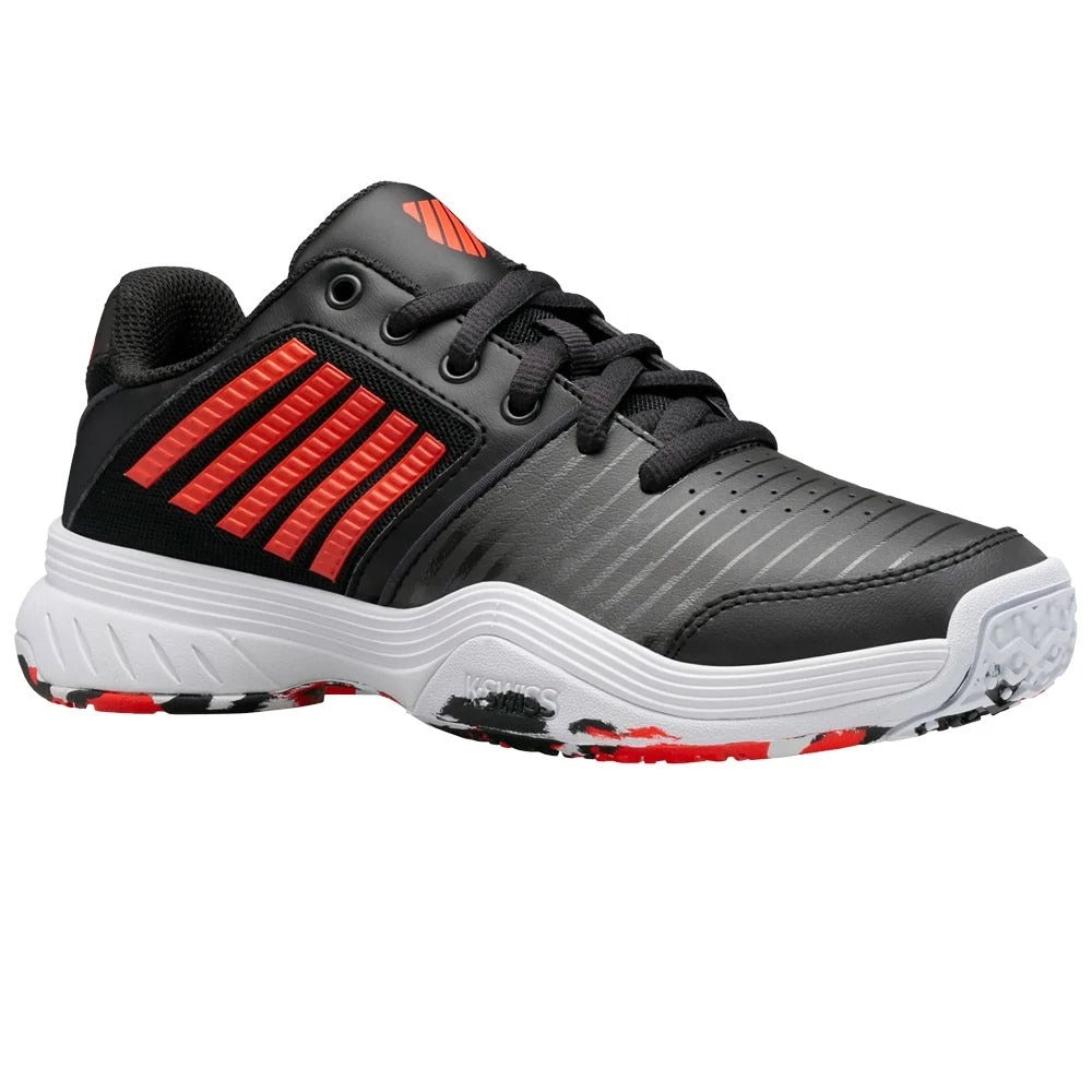 K-Swiss Court Express Black / Orange Junior Shoes