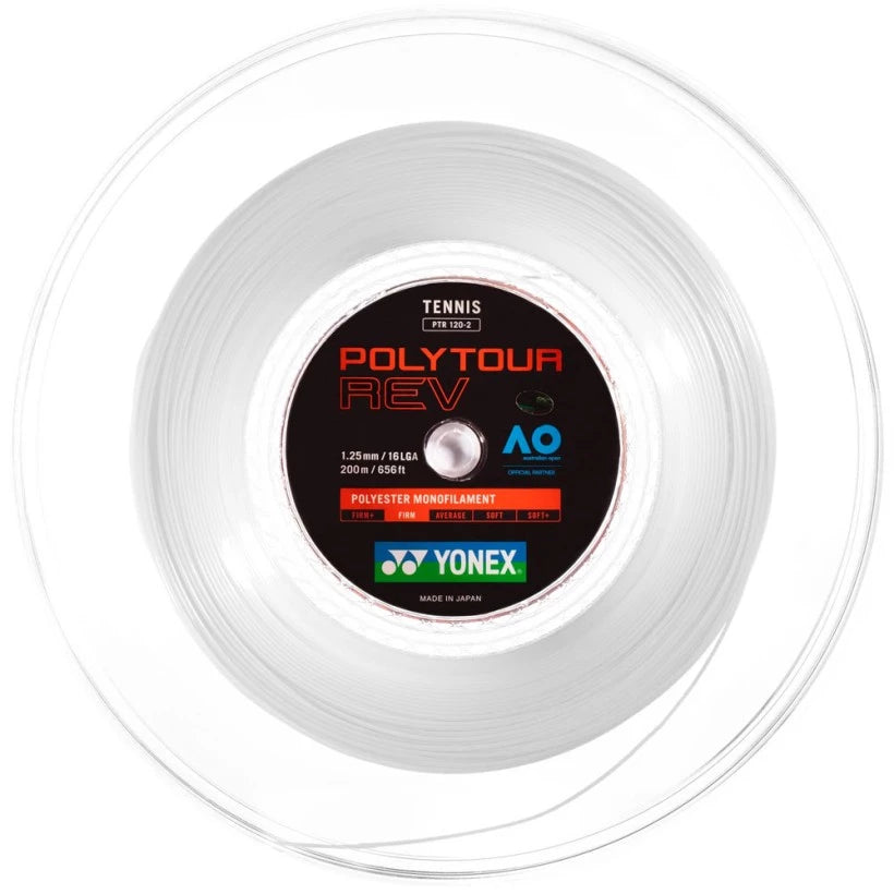 Bobine de 200 m Yonex Poly Tour Rev Blanc