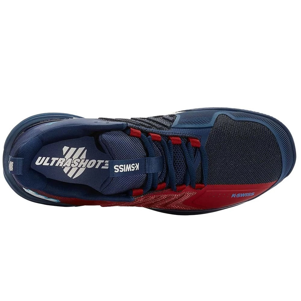 K-Swiss Ultrashot 3 HB Clay Court Blue / Red Shoes