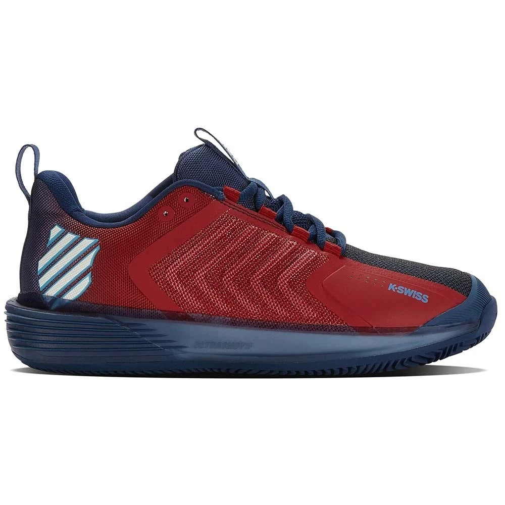 K-Swiss Ultrashot 3 HB Clay Court Blue / Red Shoes