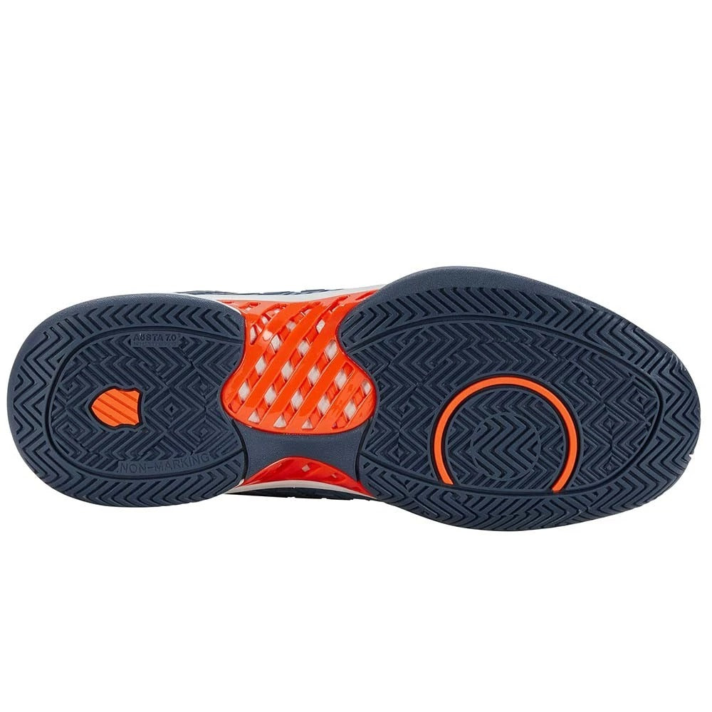 Chaussures K-Swiss Hypercourt Express 2 Gris Bleu / Orange