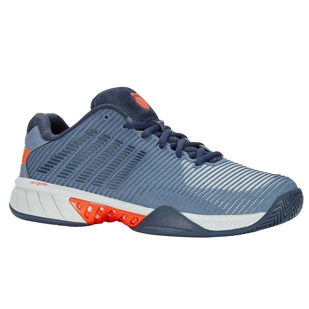 K-Swiss Hypercourt Express 2 Gray Blue / Orange Shoes