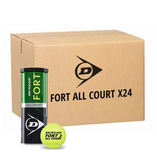 Dunlop Fort All Court Bälle (Schachtel mit 72 Bällen – 24 x 3)