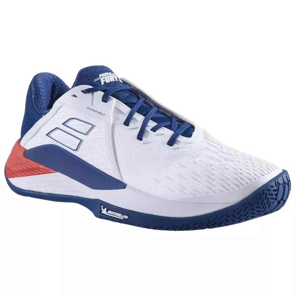 Babolat Propulse Fury 3 White / Blue Shoes