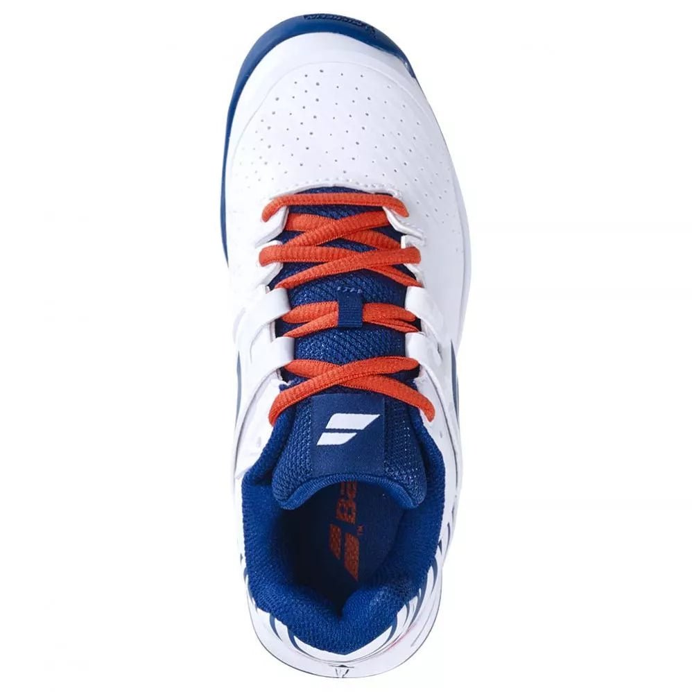 Chaussures Babolat Propulse All Court Junior Blanc / Bleu