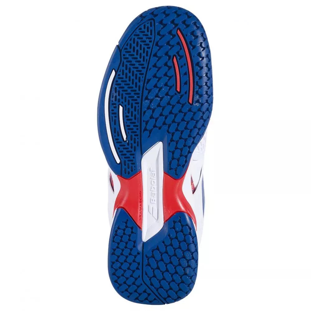 Chaussures Babolat Propulse All Court Junior Blanc / Bleu