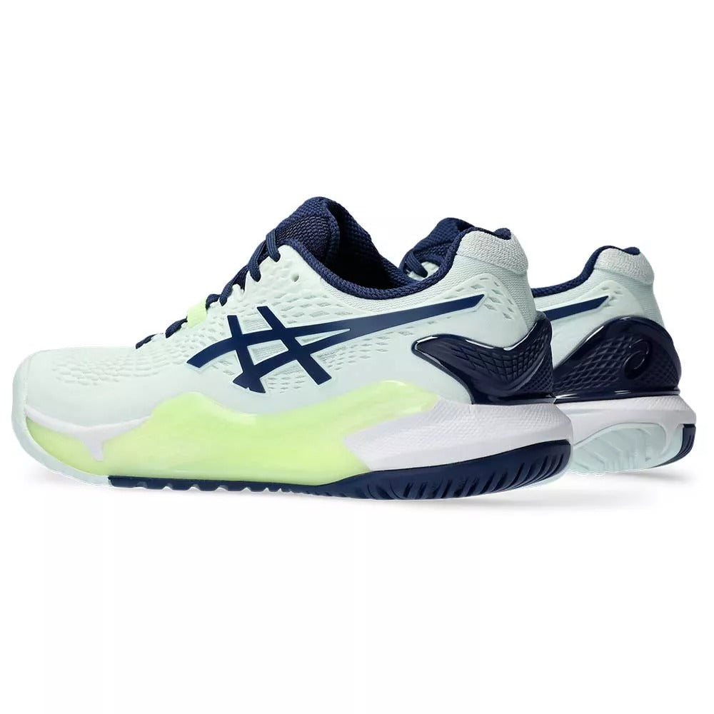 Asics Gel Resolution 9 Women Mint / Navy Blue Shoes