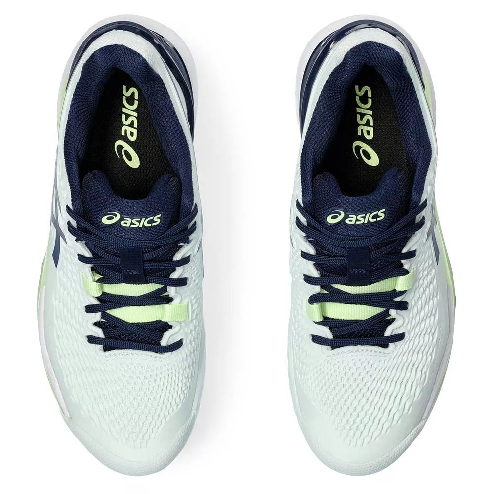 Asics Gel Resolution 9 Women Mint / Navy Blue Shoes