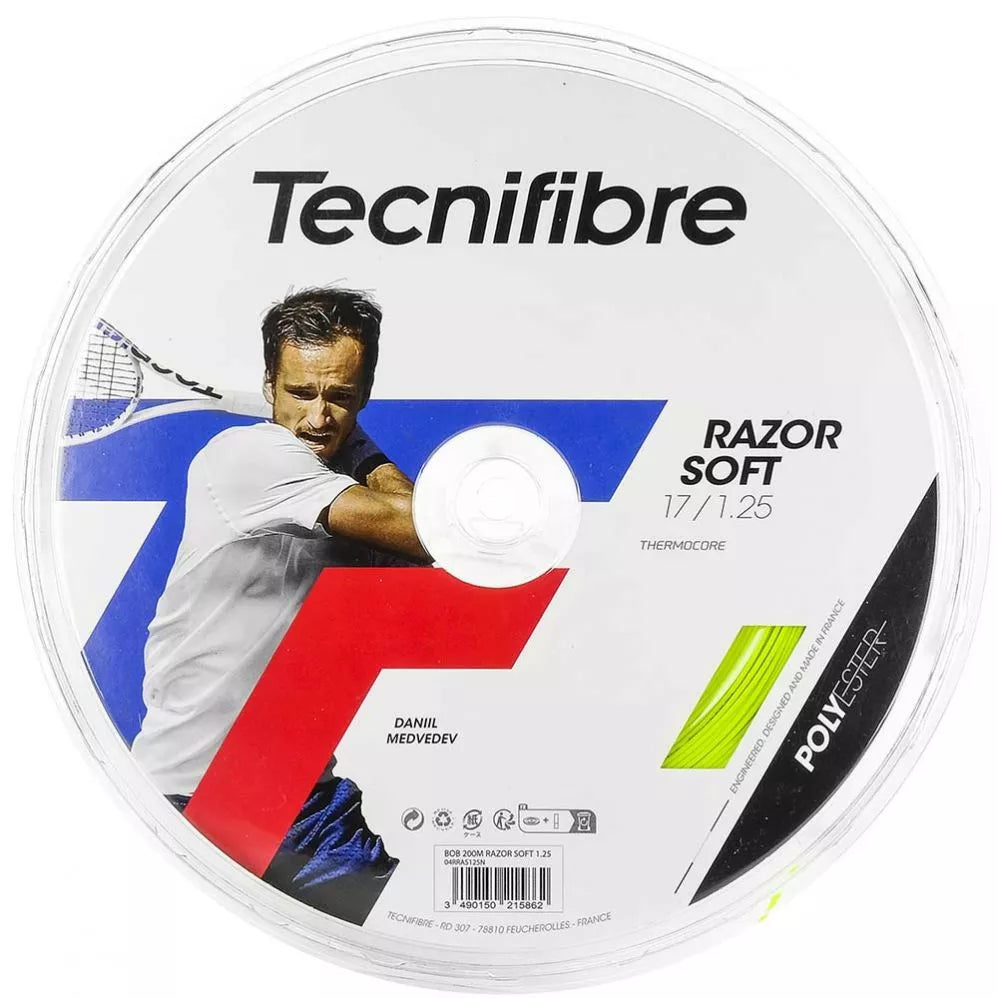 Bobine de 200 m Tecnifibre Razor Soft Lime