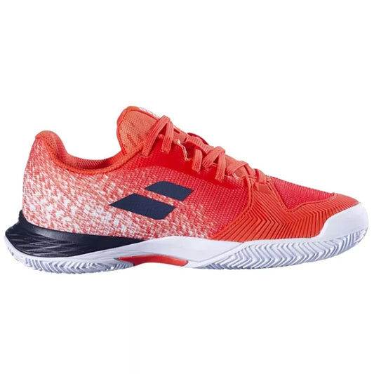 Chaussures Babolat Jet Mach 3 Clay Junior Rouge / Blanc