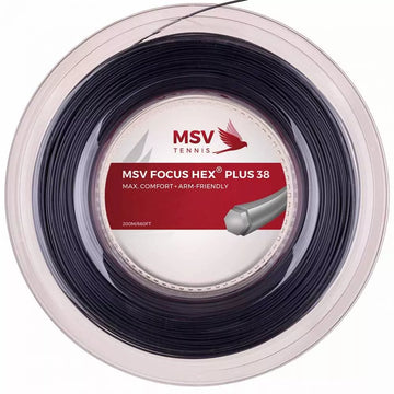 Moulinet MSV Focus Hex Plus 38 Noir 200 m