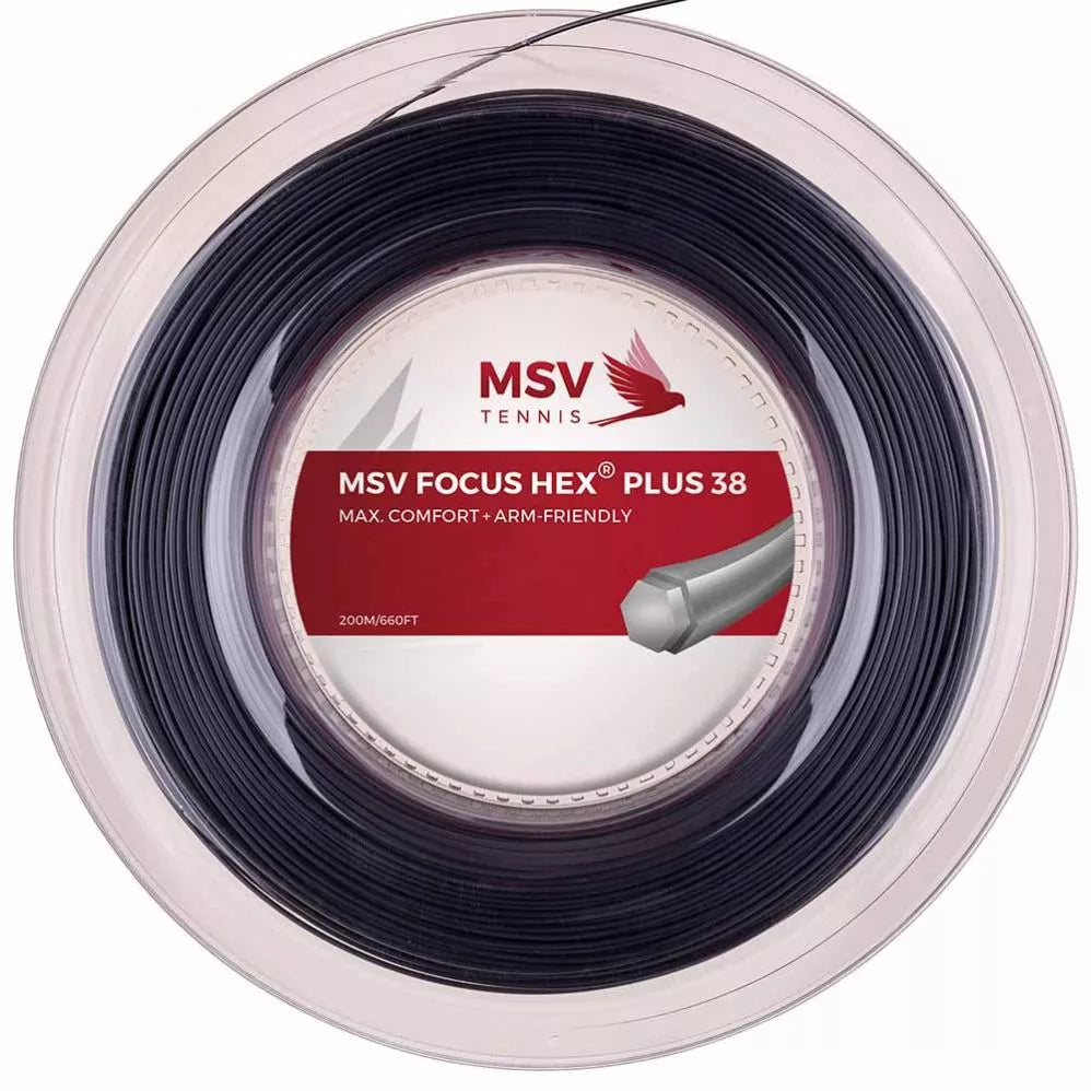 Moulinet MSV Focus Hex Plus 38 Noir 200 m