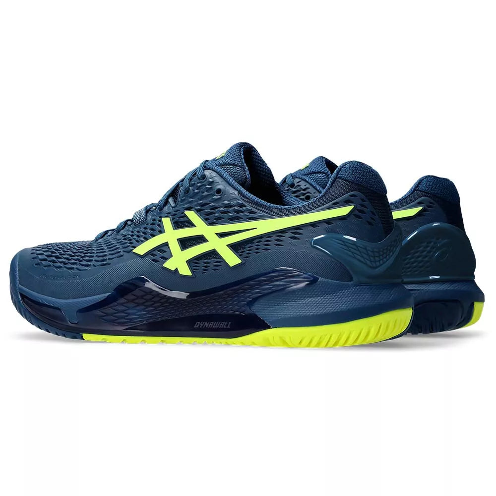 Asics Gel Resolution 9 Navy Blue / Yellow Shoes