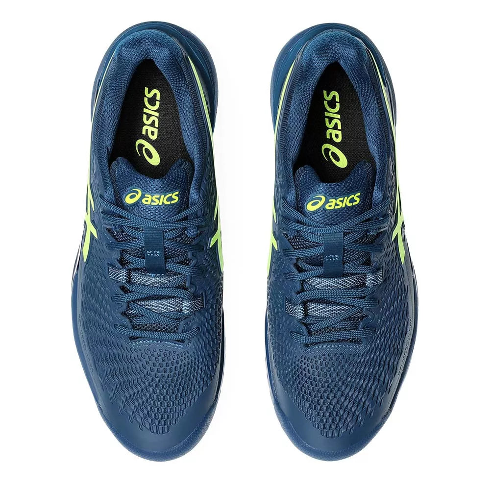 Asics Gel Resolution 9 Navy Blue / Yellow Shoes