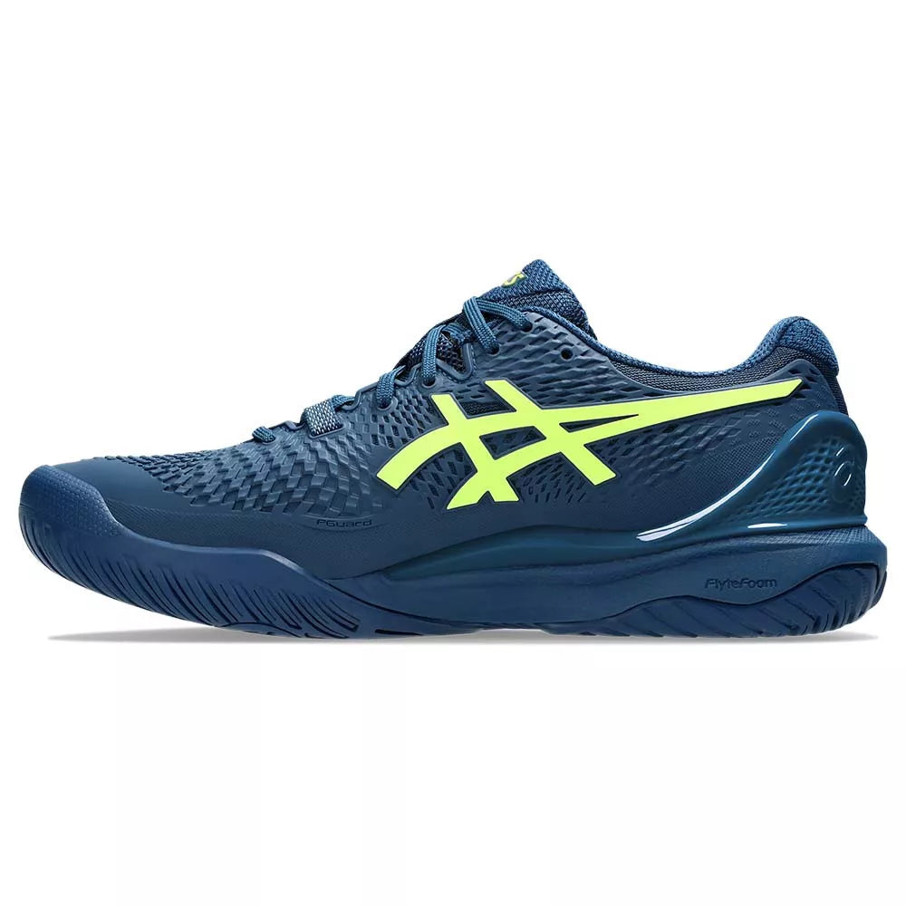 Asics Gel Resolution 9 Navy Blue / Yellow Shoes