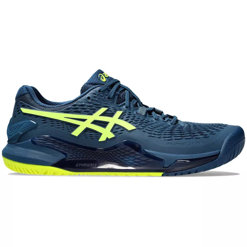 Asics Gel Resolution 9 Navy Blue / Yellow Shoes