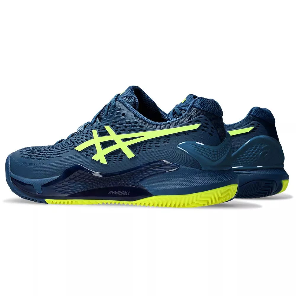 Asics Gel Resolution 9 Clay Navy Blue / Yellow Shoes