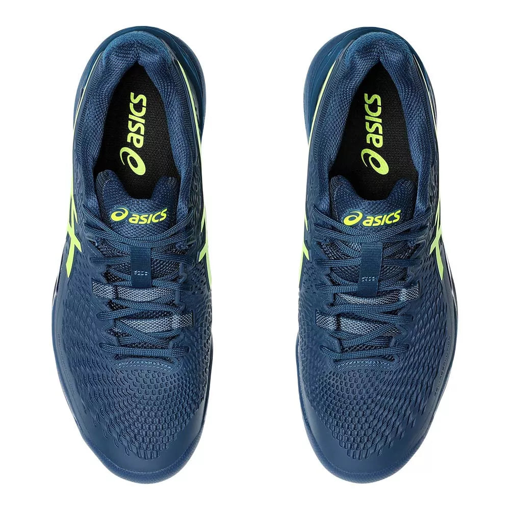 Asics Gel Resolution 9 Clay Navy Blue / Yellow Shoes