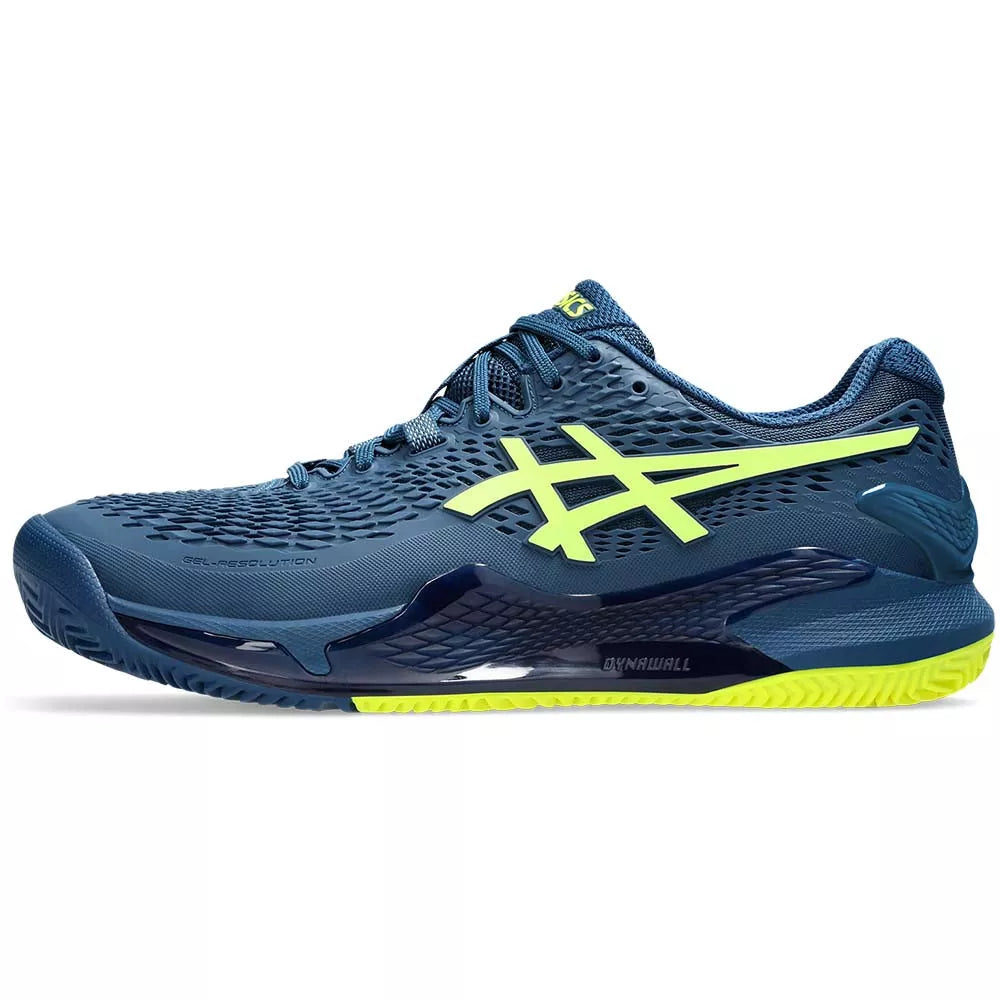 Asics Gel Resolution 9 Clay Navy Blue / Yellow Shoes