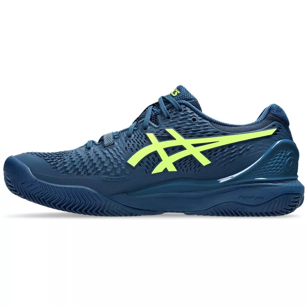 Asics Gel Resolution 9 Clay Navy Blue / Yellow Shoes