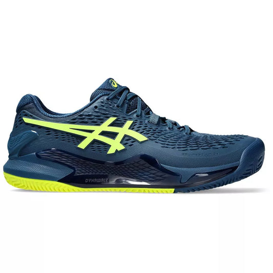 Asics Gel Resolution 9 Clay Navy Blue / Yellow Shoes