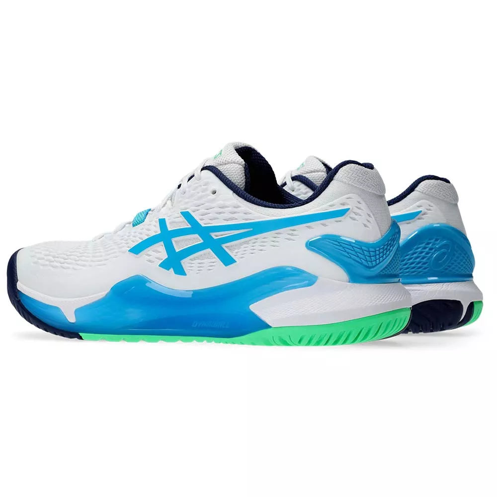 Asics Gel Resolution 9 White / Blue Shoes