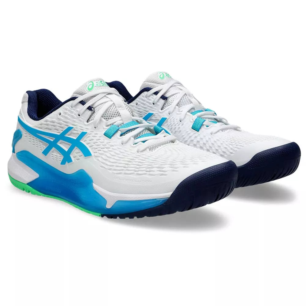 Asics Gel Resolution 9 White / Blue Shoes