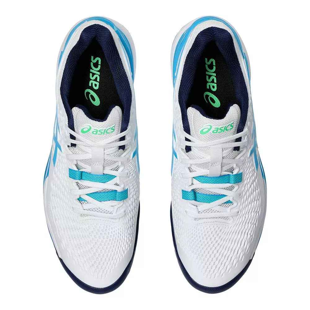 Asics Gel Resolution 9 White / Blue Shoes