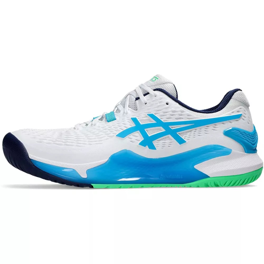 Asics Gel Resolution 9 White / Blue Shoes