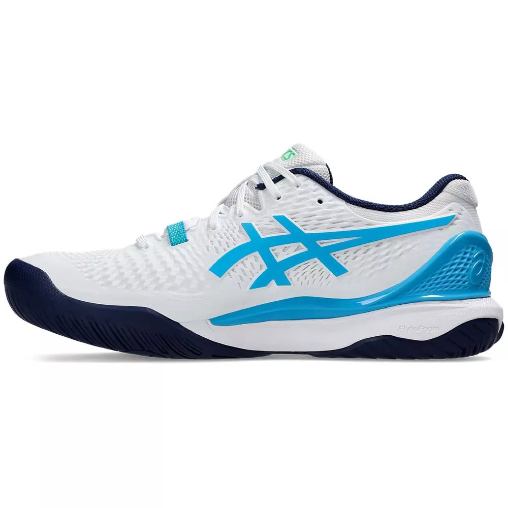 Asics Gel Resolution 9 White / Blue Shoes