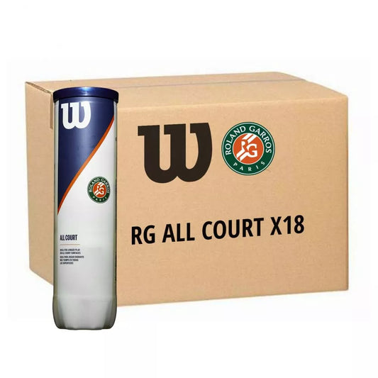 Wilson Roland Garros All Court Balls (box of 72 balls - 18x4)