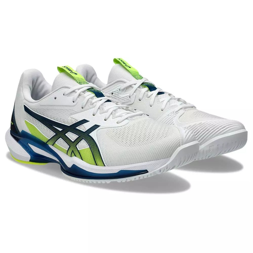 Asics Gel Solution Speed FF 3 White / Yellow / Blue Shoes