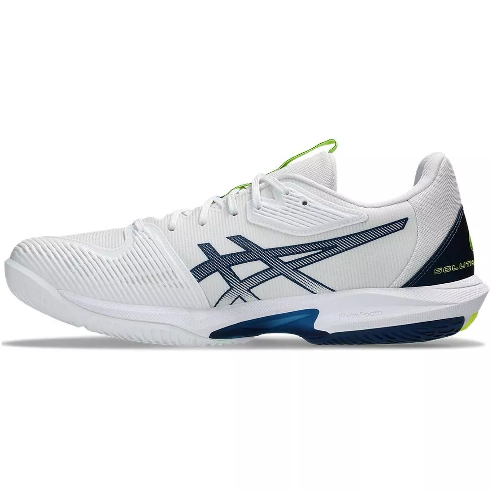 Asics Gel Solution Speed FF 3 White / Yellow / Blue Shoes