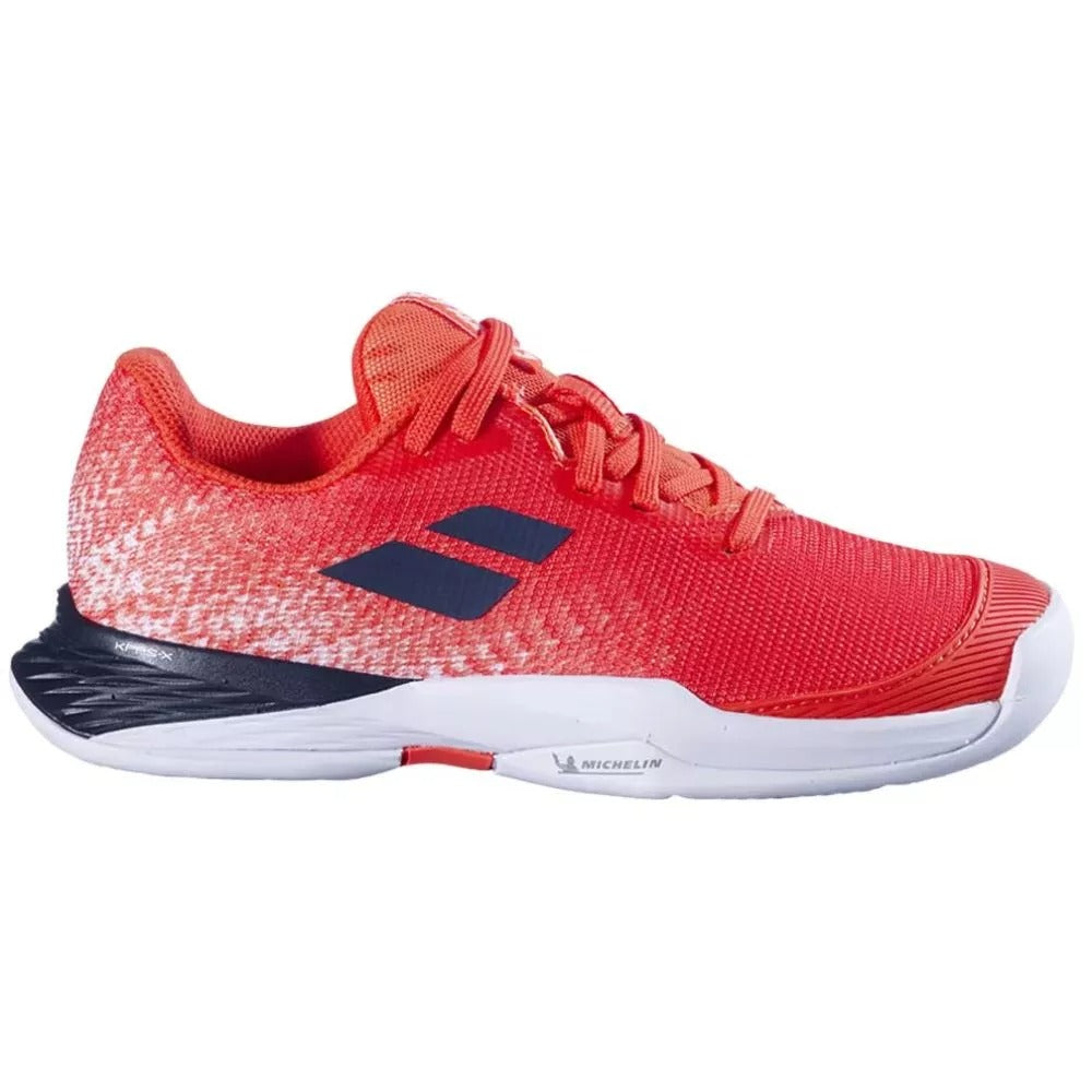 Chaussures Babolat Jet Mach 3 Junior Rouge / Blanc