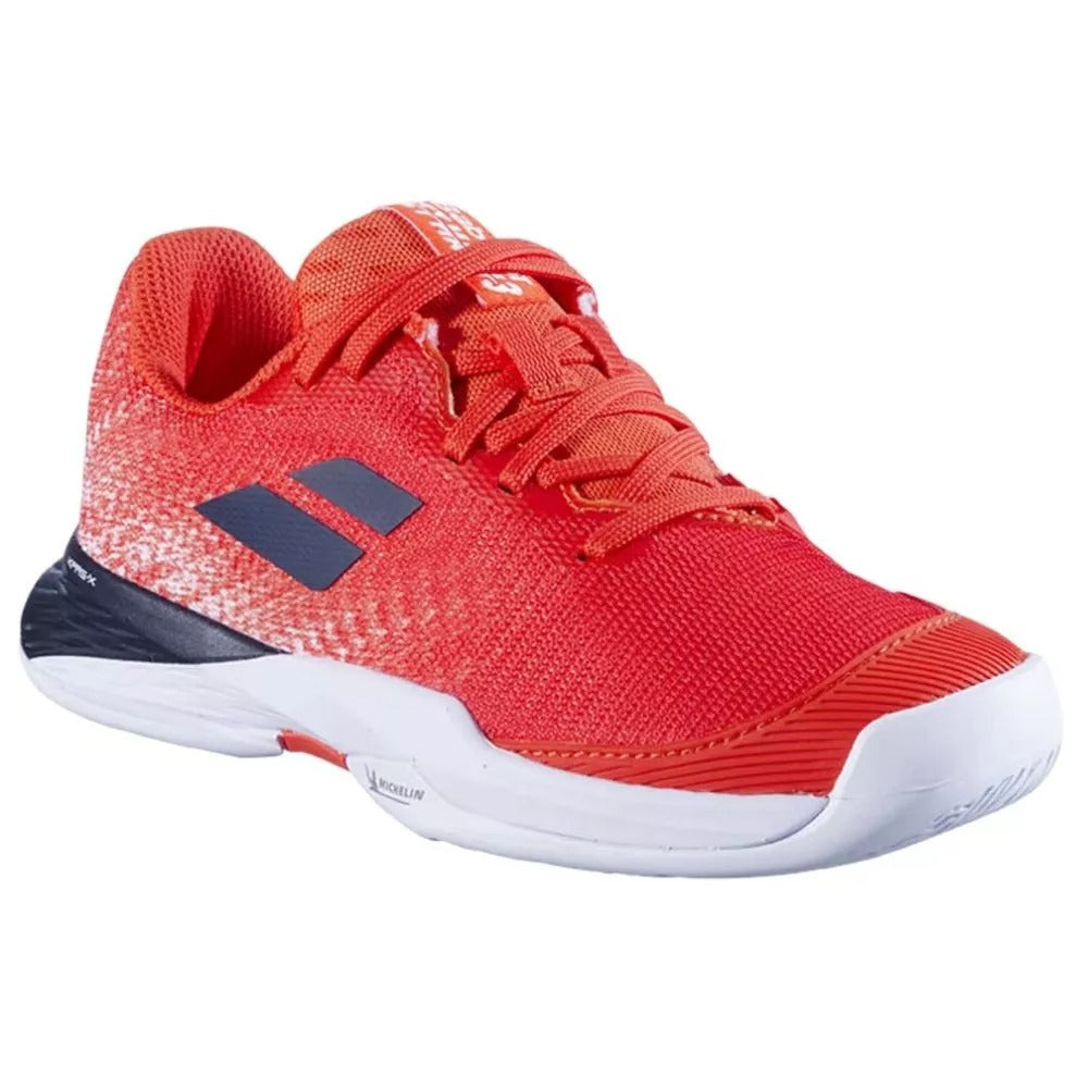 Chaussures Babolat Jet Mach 3 Junior Rouge / Blanc