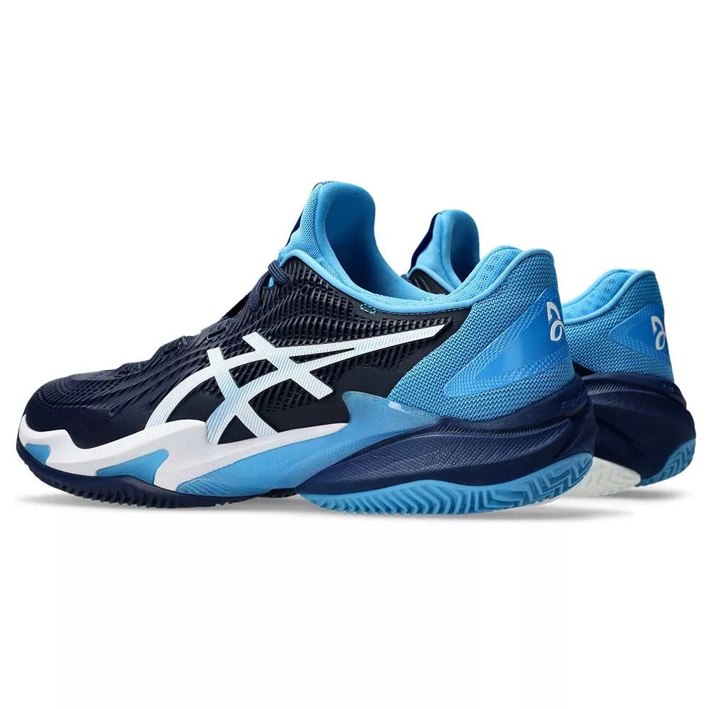 Asics Gel Court FF 3 Novak Clay Navy Blue / Light Blue Shoes