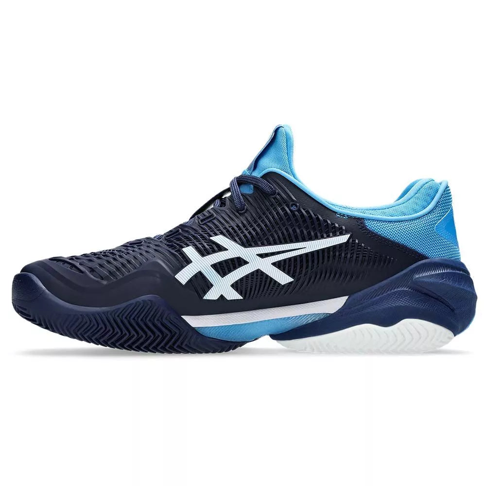 Asics Gel Court FF 3 Novak Clay Navy Blue / Light Blue Shoes