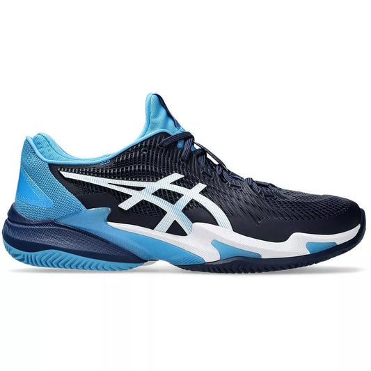 Asics Gel Court FF 3 Novak Clay Navy Blue / Light Blue Shoes