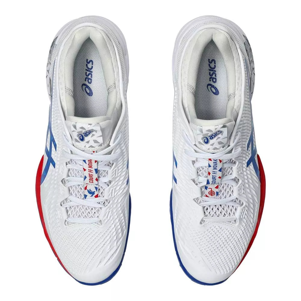 Asics Gel Court FF 3 Novak White / Blue Shoes