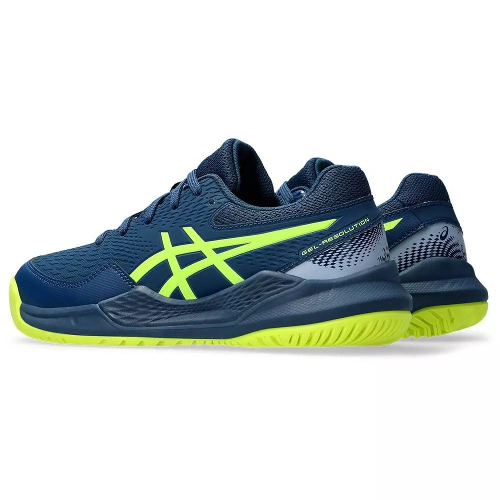 Asics Gel Resolution 9 Gs Junior Blau / Gelb Schuhe